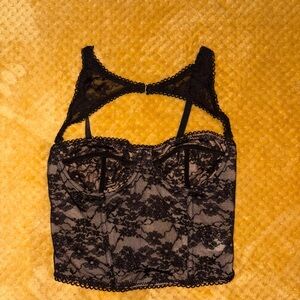 SHEIN Black Lace corset top